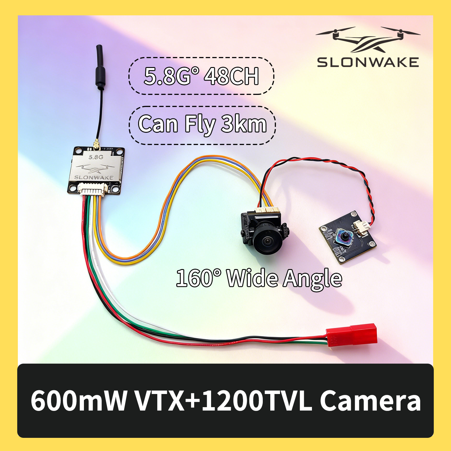 SLONWAKE 5.8G 600mW 7-24V FPV  - Drone Frame のレビューと価格