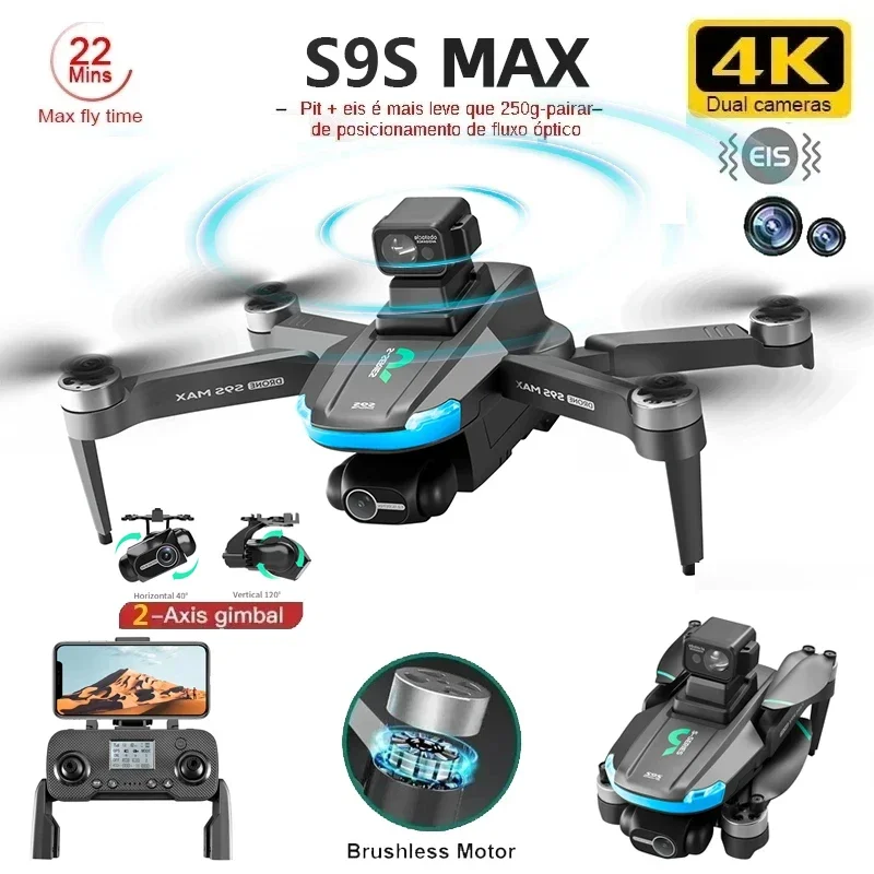 NEW S9S MAX MINI Drone 4K 2-Ax - Drone Gps Mount のレビューと価格