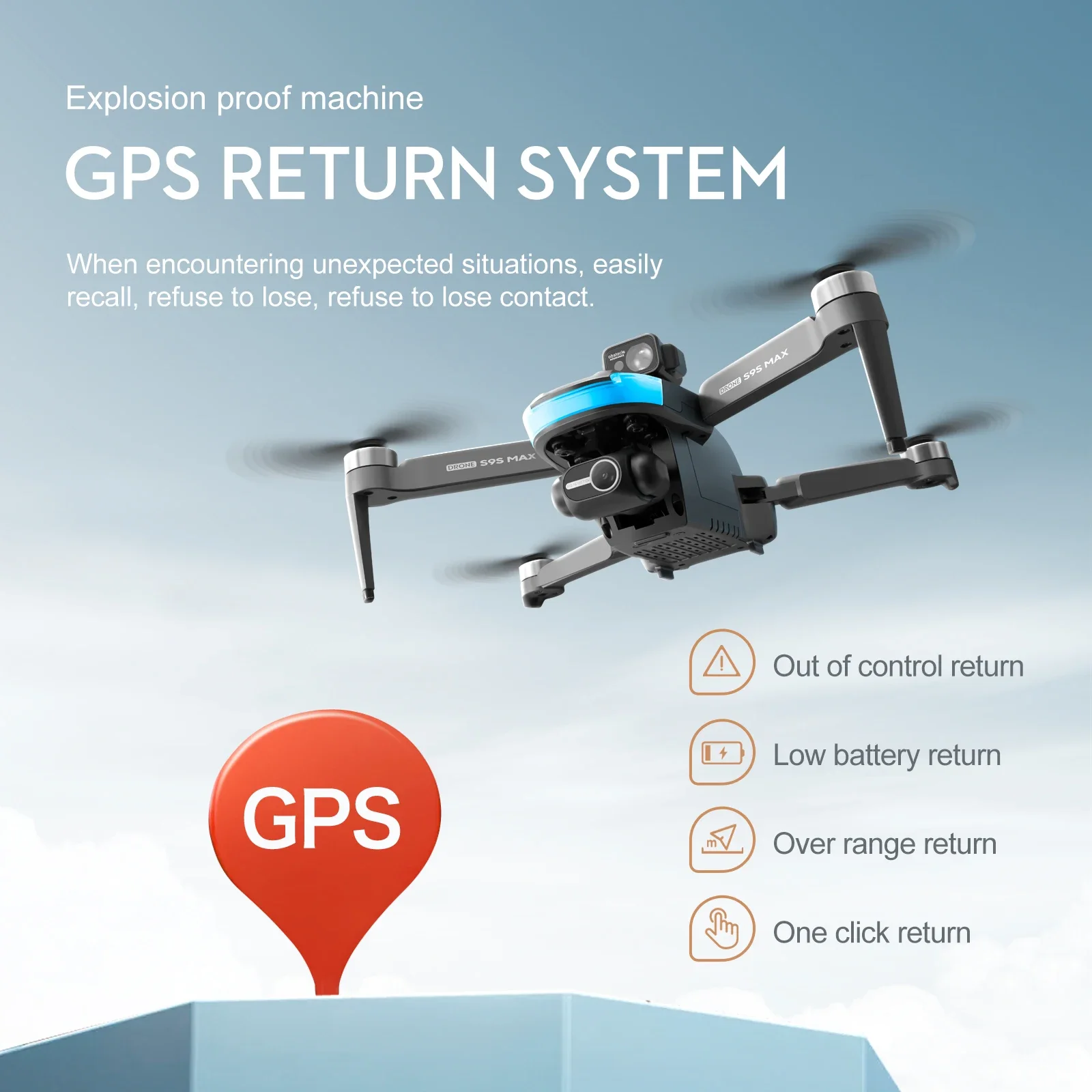NEW S9S MAX MINI Drone 4K 2-Ax - Drone Gps Mount のレビューと価格