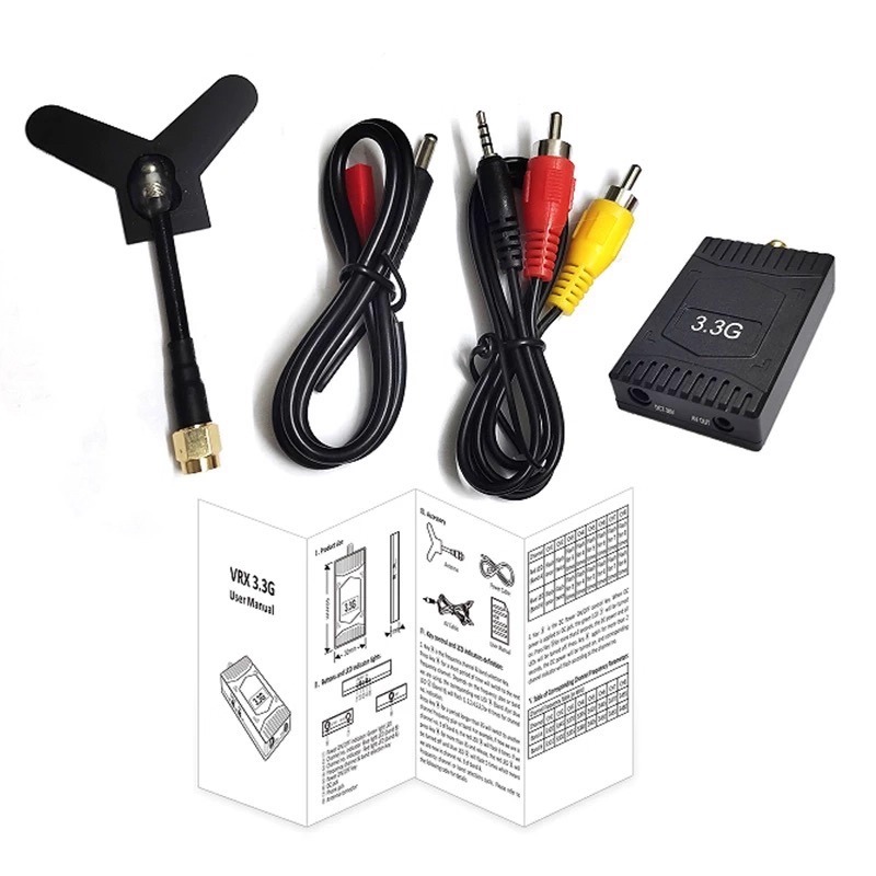 3.3GHz FPV VTX/VRX  3W Analog  - Drone Transmitter のレビューと価格