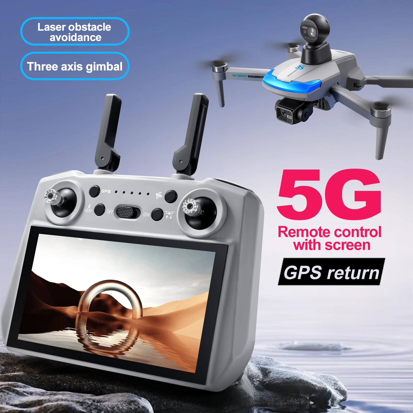S185 Professional Drone 2.7K H - Drone Gps Mount のレビューと価格