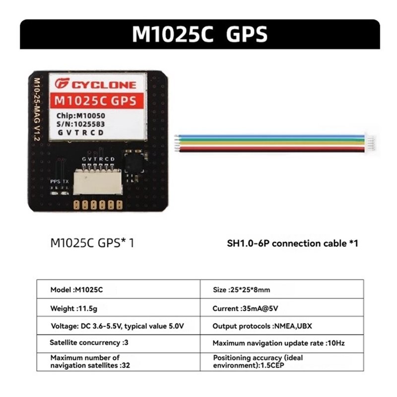 【NEWLY】M1025C M10 GPS Module I - Drone Compass のレビューと価格