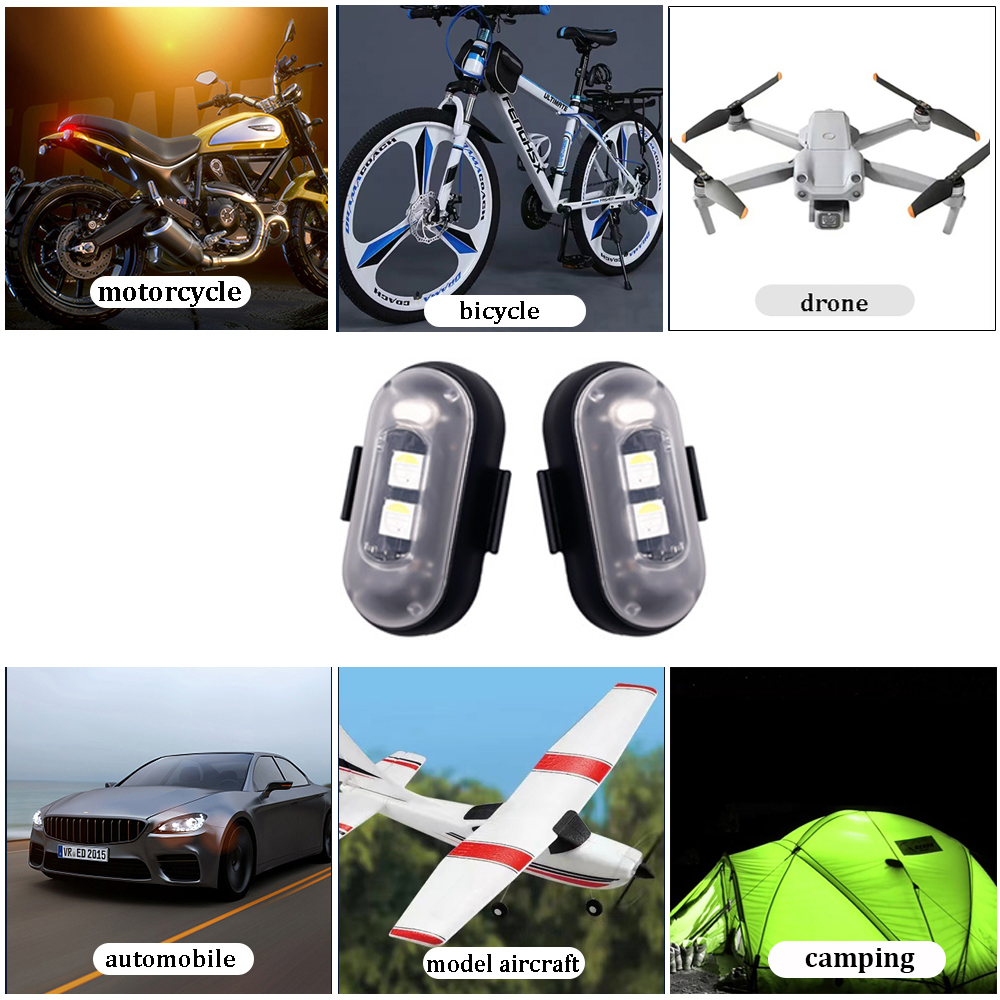 10x 4x 8Colors Wireless LED Dr - Drone Led Light のレビューと価格