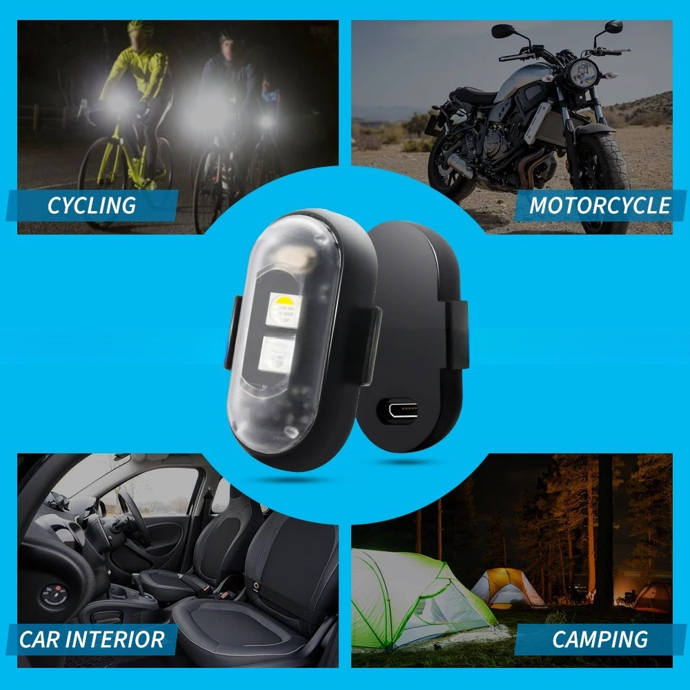 Motorcycle Strobe Light, APP C - Drone Led Light のレビューと価格