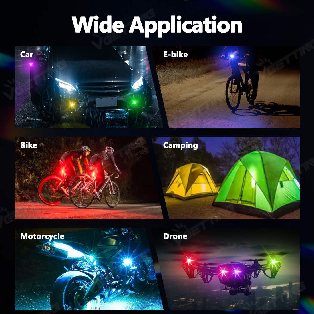 4Pcs Mini Drone Strobe Light 8 - Drone Led Light のレビューと価格