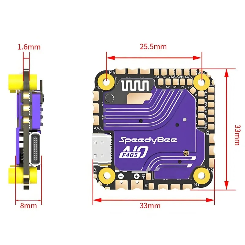 SpeedyBee F405 AIO Flight Cont - Drone Esc のレビューと価格