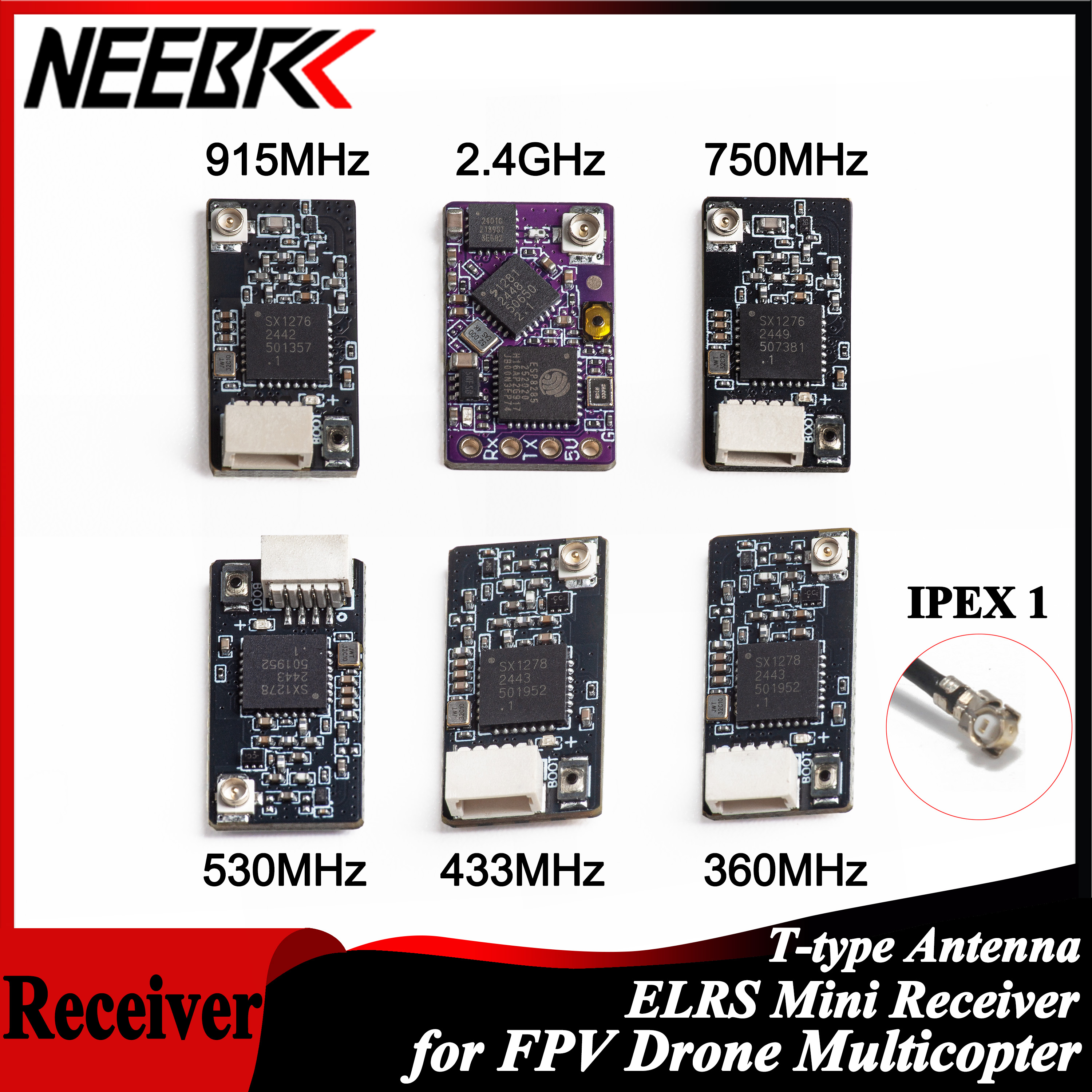 NEEBRC ELRS 2.4G/915Mhz/360Mhz - Drone Antenna のレビューと価格