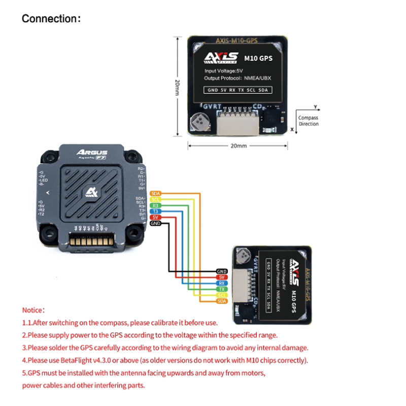 Axisflying M10 GPS Module Buil - Drone Compass のレビューと価格