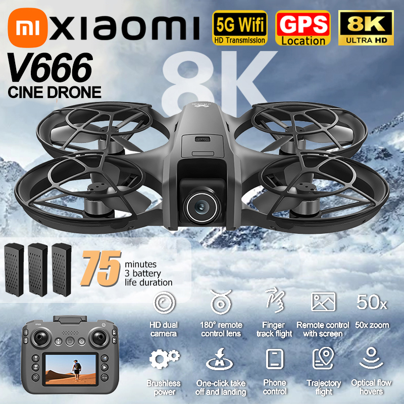 Xiaomi V666 Drone 8K Aerial HD - Drone Gps Mount のレビューと価格