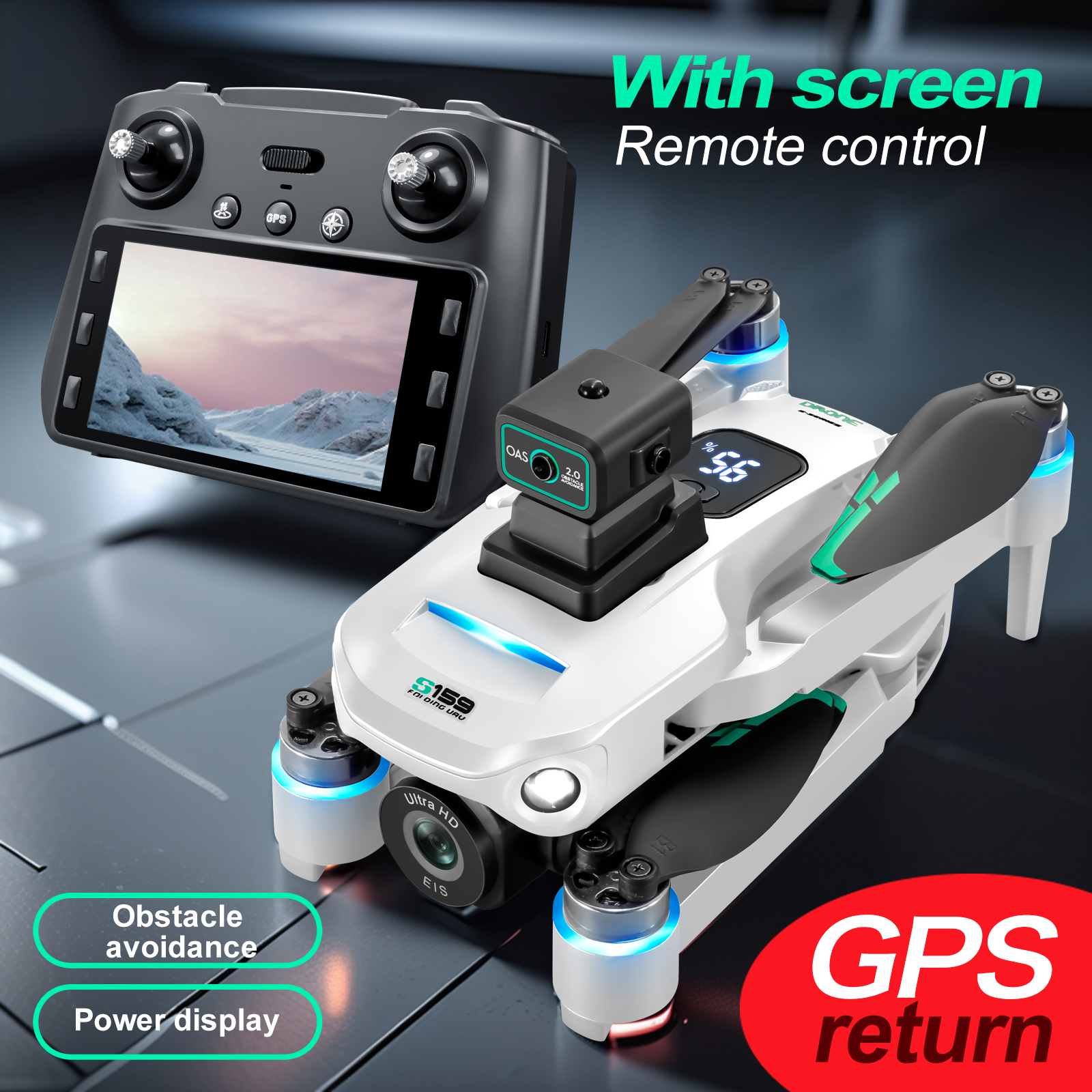 S159 GPS Drone 4K Profesional  - Drone Gps Mount のレビューと価格